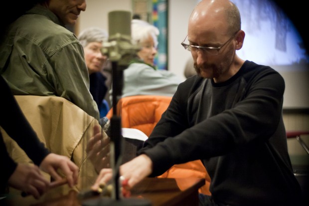 David Smooke plays the inner mechanism of a toy piano